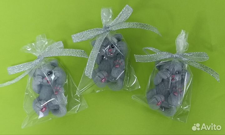 Мыло ручной работы зайчики,мишки и котик