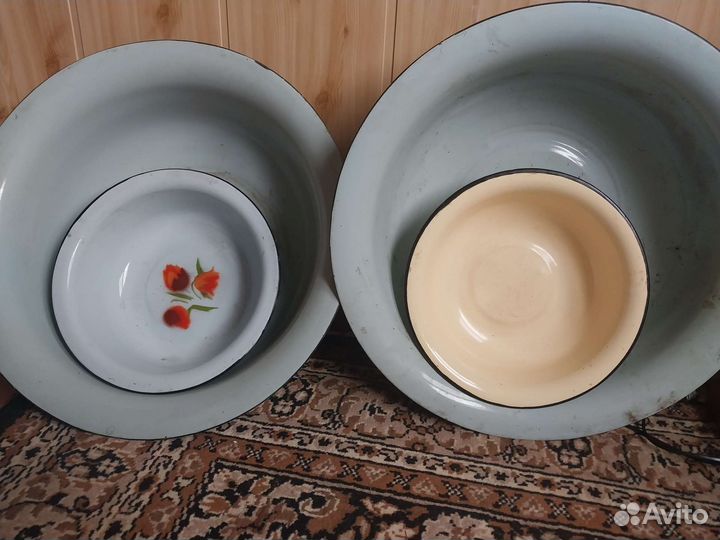 Алюминиевые тазы и кастрюля СССР