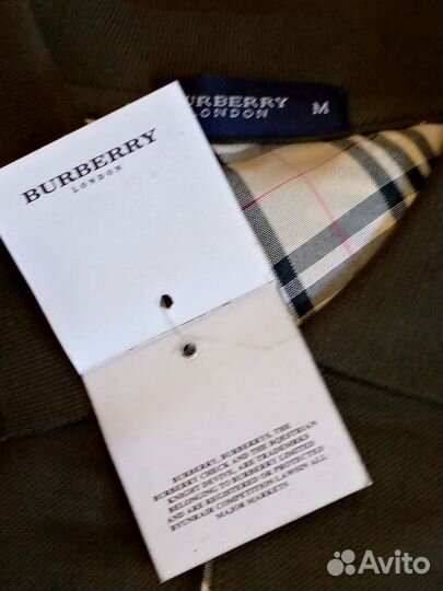 Burberry новая футболка поло