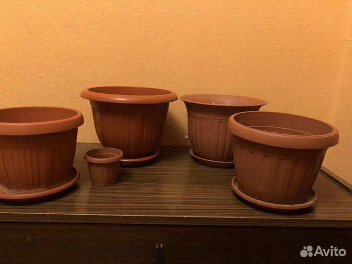 Горшок для цветов кашпо пластик