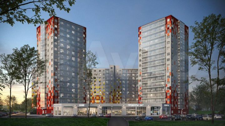 1-к. квартира, 39,1 м², 10/12 эт.