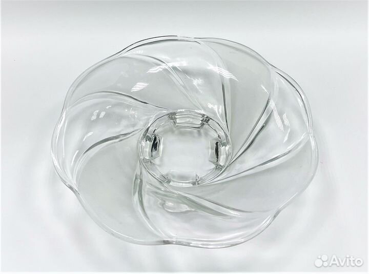 Ваза для Фруктов Арт-деко Прессов Стекло 1930е