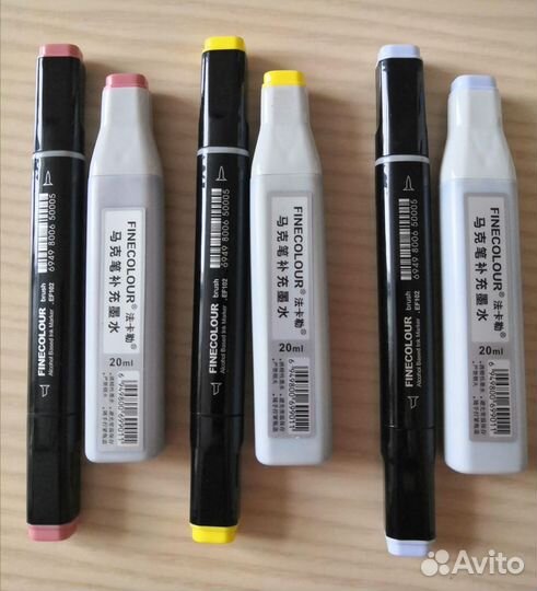 Маркеры для скетчинга Finecolour Brush Marker