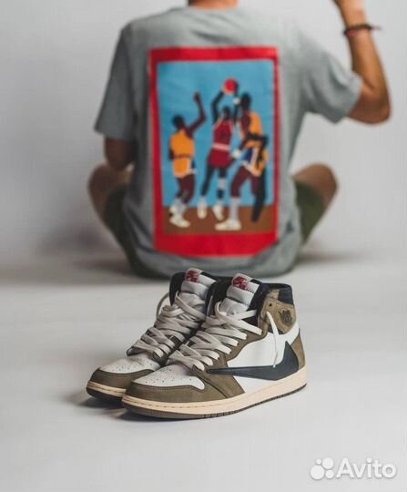 Кроссовки Nike air jordan 1 travis scott high