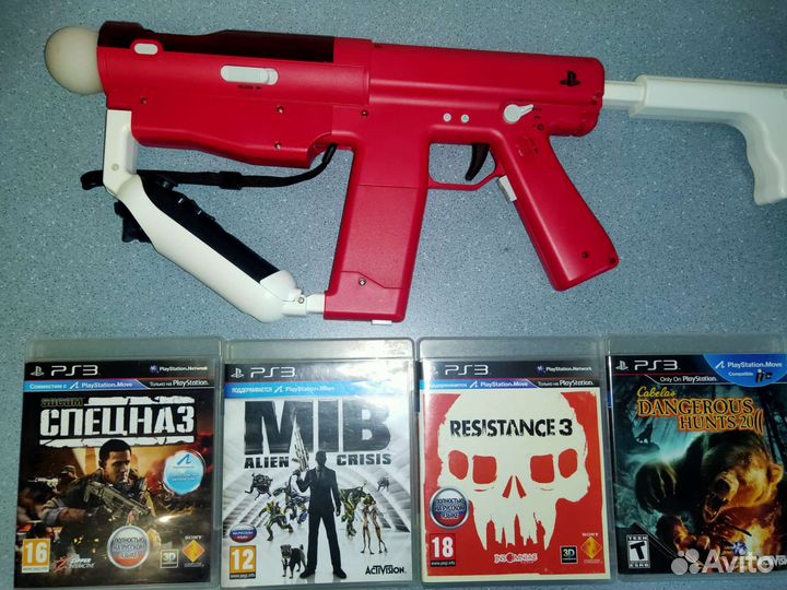 Автомат Sharpshooter для PS3 + игры