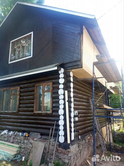 Замена венцов лаги