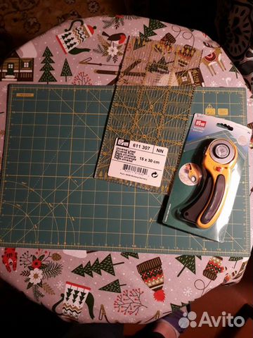 Набор Prym - Нож и коврик раскройный, линейка