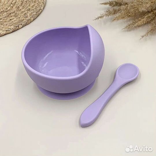 Силиконовая тарелка на присоске