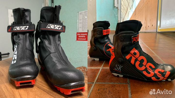 Лыжные ботинки коньковые KV+ и rossignol