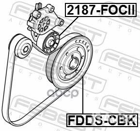 Шкив коленвала ford focus C-MAX CAP 2003-2007
