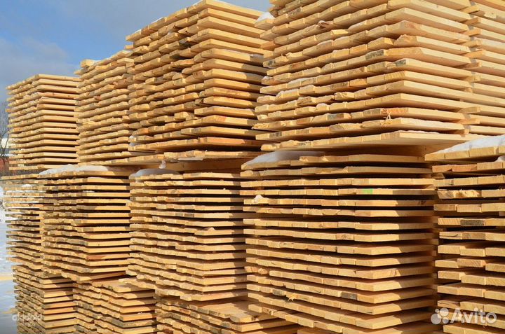 Доска обрезная естественной влажности хвоя 2 сорт