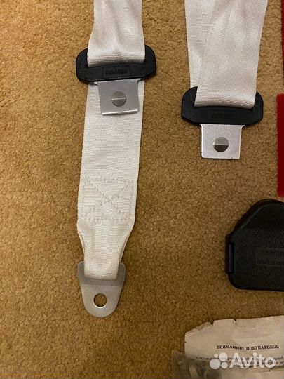 Ваз 2101,2103,2106 белые ремни безопасности