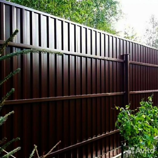 Забор из профнастила