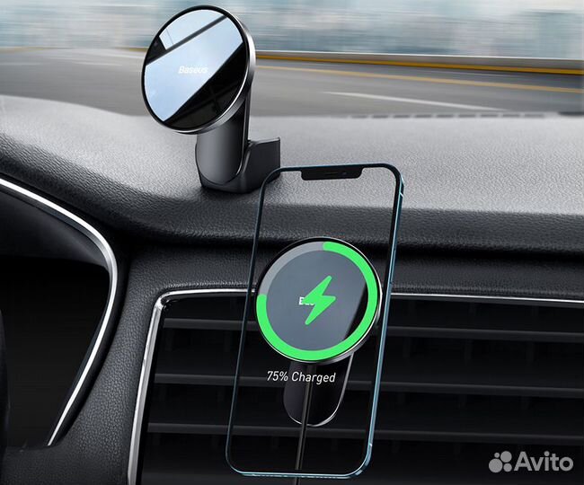 Автодержатель с беспроводной зарядкой Baseus