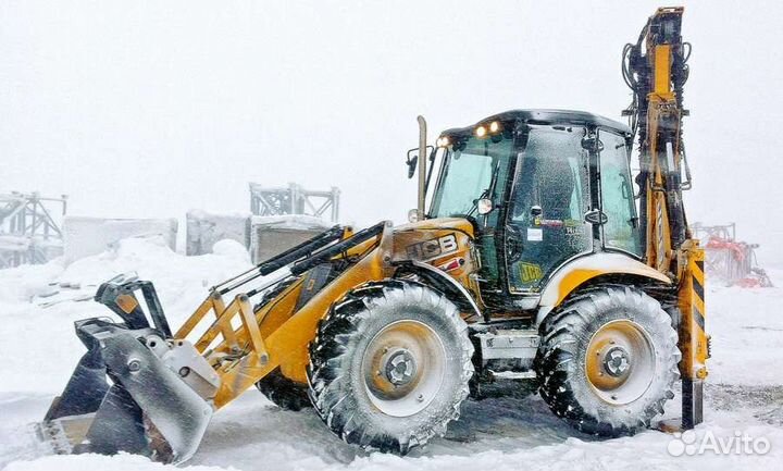 JCB. Экскаватор - погрузчик Гидромолот трамбовка