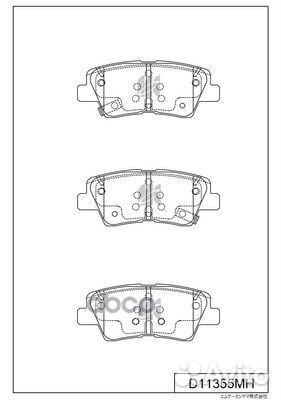 Колодки зад.hyundai solaris, I10, I30, I40, TUC
