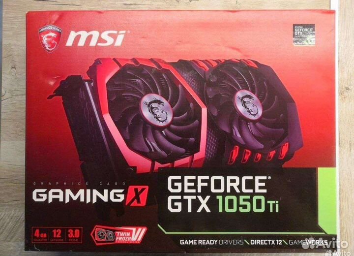 Игровая Видеокарта Gtx 1050Ti 4Гб DDR5+Тест