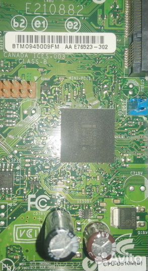 Материнская плата mini ITX intel E210882,CPU D510M