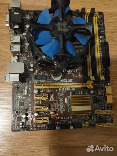 Комплект Asus H87M-E сокет 1150 +I3 4130 +кулер