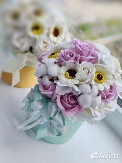 Букет цветов из мыла