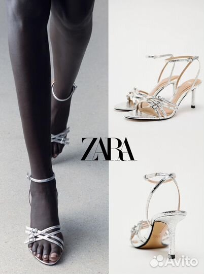 Босоножки zara 37 оригинал 2024 новые туфли