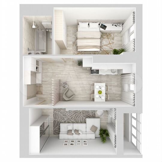 2-к. квартира, 52,9 м², 9/15 эт.