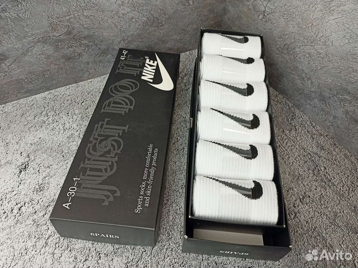 Носки nike в коробке white