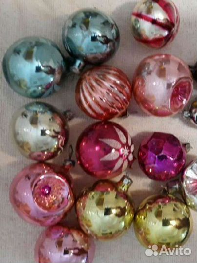 Шары, игрушки на ёлку времён СССР