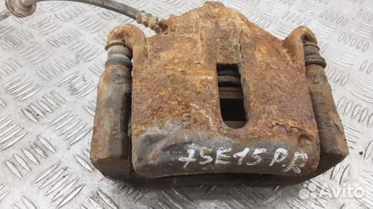 Суппорт тормозной передний правый renault megane 2