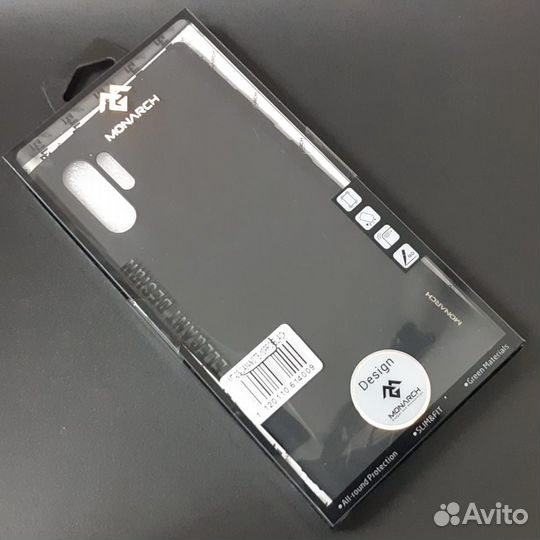 Силиконовый чехол для Samsung Note 10 plus черный