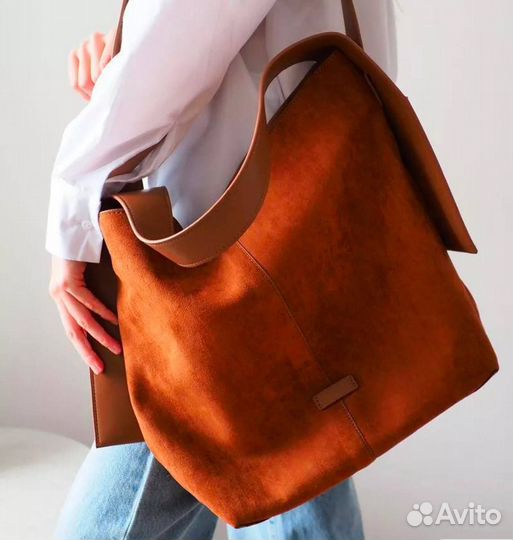 Сумка на плечо большая мешок