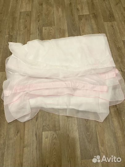 Бортики в кроватку + балдахин