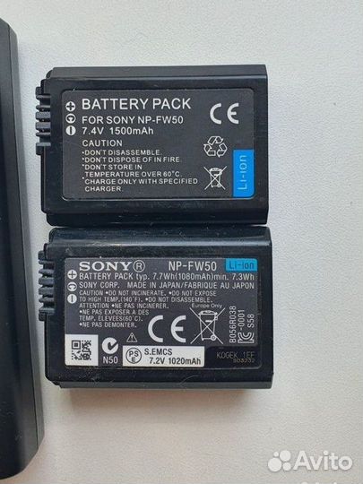 NP-FW50 sony аккумулятор с зарядным