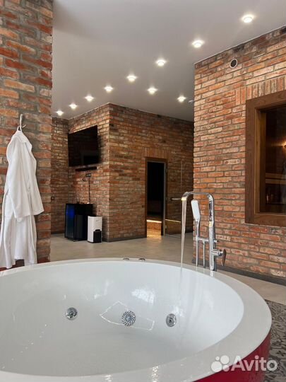 Русская баня на дровах с бассейном круглосуточно