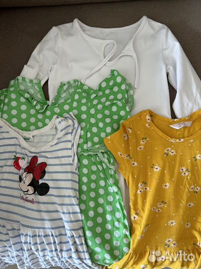 Вещи детские пакетом на девочку 98 zara h&m geegay