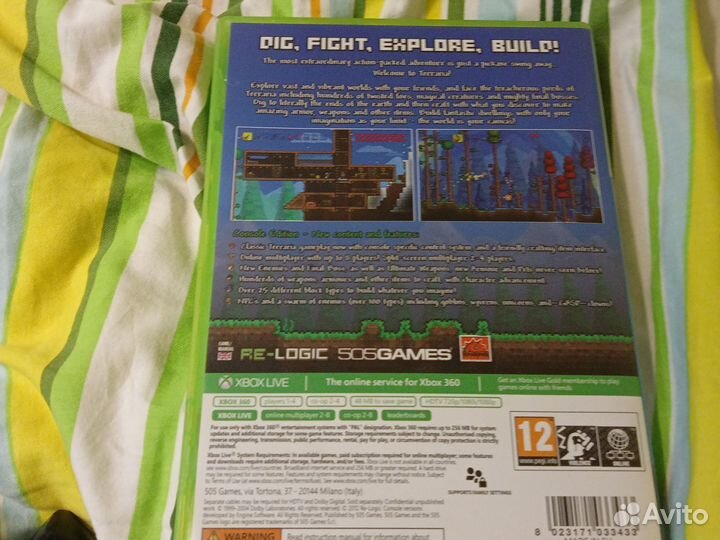 Диски на xbox 360 terraria