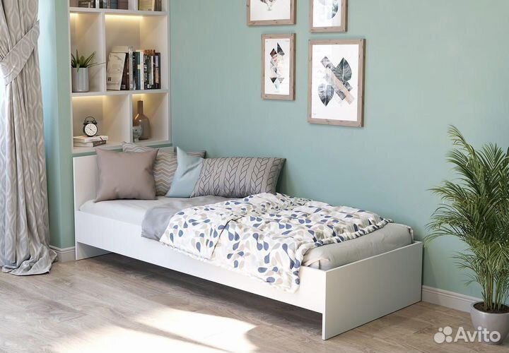 Кровать с матрасом односпальная