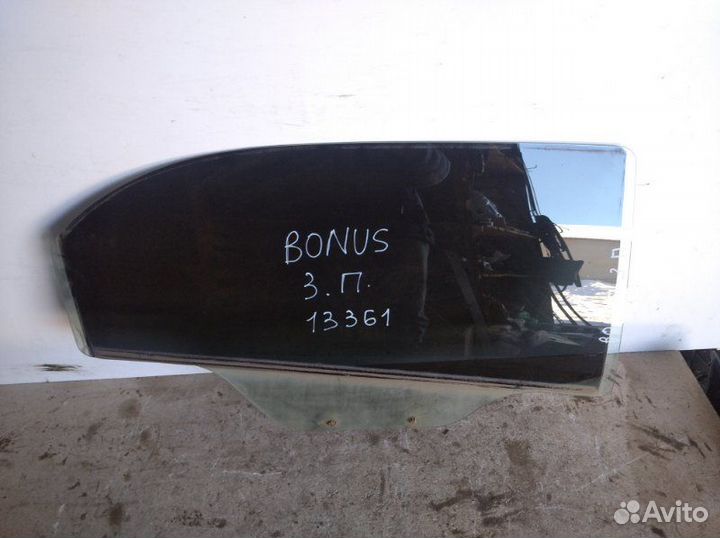 Стекло заднее правое Chery Bonus А13 2011-2014