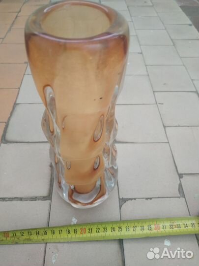 Ваза цветное стекло СССР