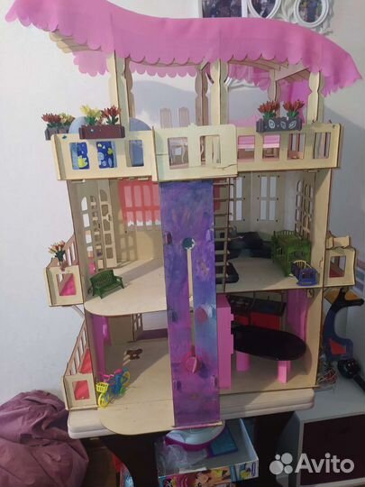Домик для кукол барби большой
