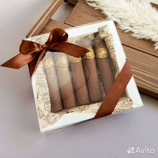 Набор с шоколадными сигарами папе, мужчине, сыну