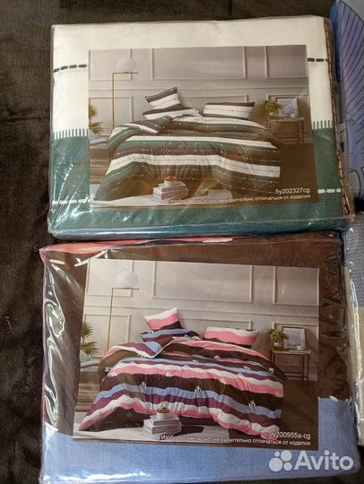 Белье постельное двуспальное с евро простыней