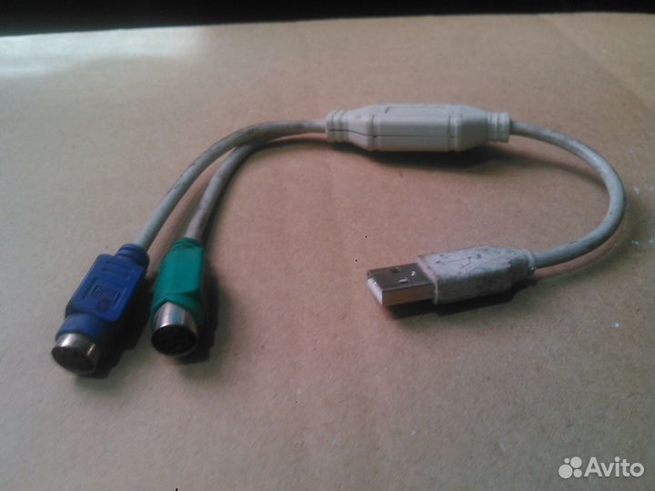 Переходник (адаптер) PS/2 - USB (клавиатура+мышь)