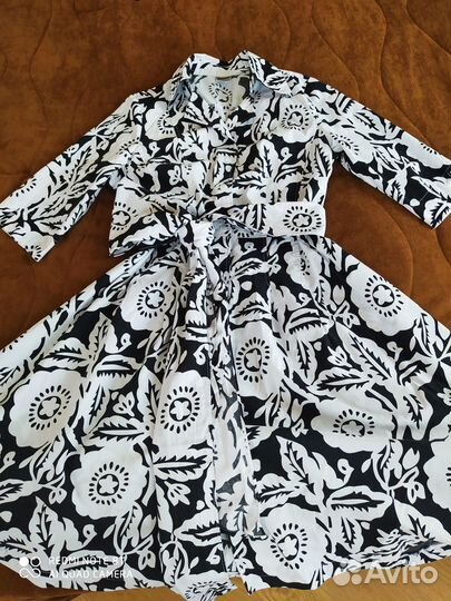 Платье Basic Line 100 хлопок 46-48+босоножки 38