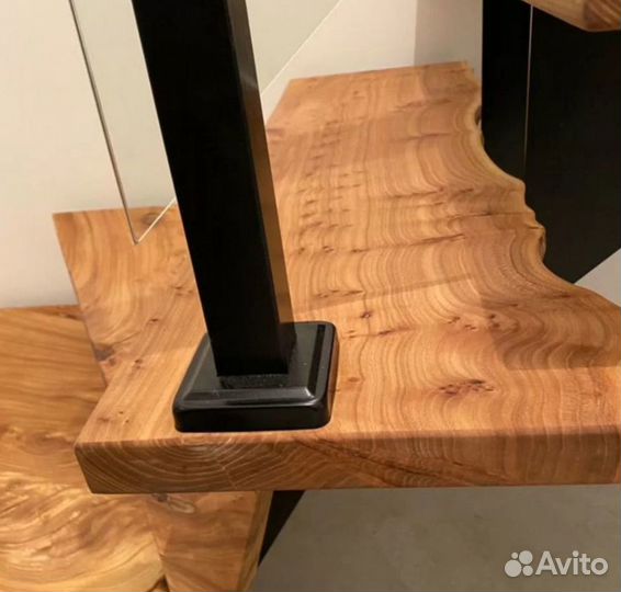 Ступени из слэбов карагача