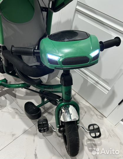 Велосипед коляска с ручкой