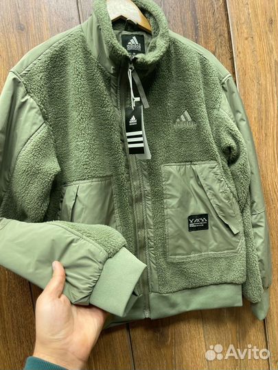 Бомбер барашка adidas