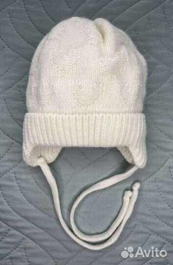 Шапочка и шарфик для младенца