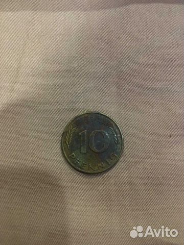 Монета 10 пфеннигов 1978 D Германия - фрг