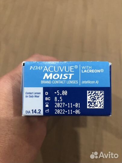 Линзы acuvue moist